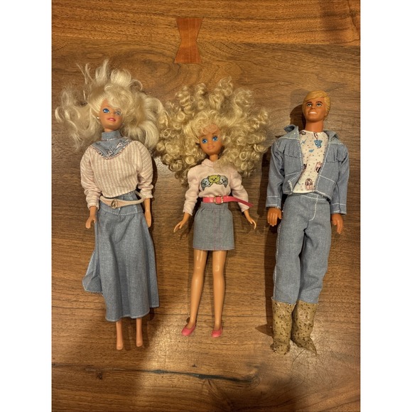 Barbie Other - Vintage 1989 Barbie Denim Fun Set  4892 Cool City Blues Pre-owned